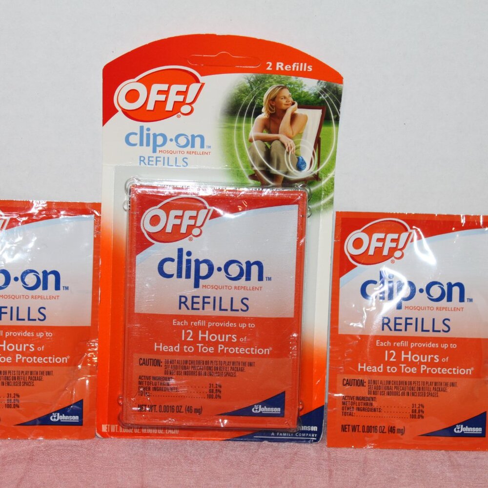 (2) Off Clip On Mosquito Repellents w/4 Refills - Picture 5 of 5